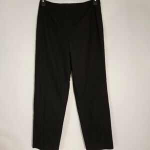 Worth womens black eyelet pants sz 8P